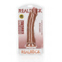 Fallo realistico enorme vaginale anale con ventosa curved dildo 23 cm tan