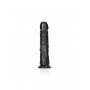 Fallo vaginale anale realistico con ventosa enorme curved dildo 23 cm black