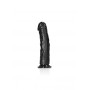 Fallo vaginale anale realistico con ventosa enorme curved dildo 23 cm black