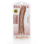 Fallo BIG anale vaginale con ventosa enorme realistico curved dildo 25.5 cm tan