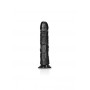 Fallo enorme vaginale anale con ventosa realistico curved dildo 25.5 cm black