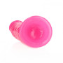 Dildo piccolo con ventosa realistico anale vaginale Slim Dildo Suction Cup glow in the dark pink