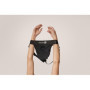 Slip con vibrazione mutanda Vibrating Strap-on Thong Removable Straps Black