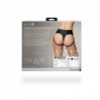 Slip con vibrazione mutanda Vibrating Strap-on Thong Removable Straps Black