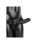 vibratore realistico anale dildo vaginale vibrante cavo indossabile vibrating hollow strap on no balls 8 20.5 cm black