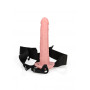 Dildo anale cavo fallo realistico vaginale indossabile Hollow Strap-on without Balls - 10'' / 24,5 cm - Flesh