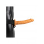 Dildo realistico cavo fallo vaginale anale indossabile Hollow Strap-on without Balls - 10'' / 24,5 cm - Tan