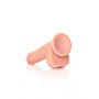 Fallo realistico anale vaginale XXL con ventosa e testicoli straight dildo 9" rosa