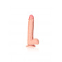 Fallo XXL realistico grande con ventosa e testicoli vaginale anale Straight dildo 10" rosa