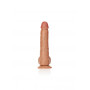 Fallo XXL vaginale anale realistico con ventosa testicoli straight dildo 10" tan