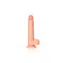 Fallo realistico maxi vaginale anale con ventosa e testicoli straight dildo 28 cm rosa