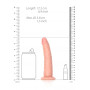 Fallo con ventosa piccolo vaginale anale realistico slim dildo 15.5 cm rosa