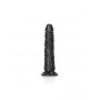 Fallo realistico con ventosa piccolo vaginale anale slim dildo 15.5 cm nero