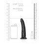 Fallo realistico con ventosa piccolo vaginale anale slim dildo 15.5 cm nero