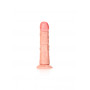 Fallo grosso realistico piccolo con ventosa anale vaginale curved dildo 15.5 cm rosa