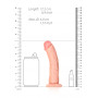 Fallo grosso realistico piccolo con ventosa anale vaginale curved dildo 15.5 cm rosa