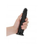 Fallo realistico vaginale anale con ventosa slim dildo 18 cm black