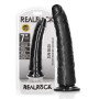 Fallo realistico vaginale anale con ventosa slim dildo 18 cm black