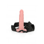 fallo realistico vaginale indossabile dildo cavo anale Hollow Strap-on without Balls - 8'' / 20,5 cm - Flesh