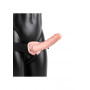 fallo realistico vaginale indossabile dildo cavo anale Hollow Strap-on without Balls - 8'' / 20,5 cm - Flesh