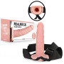 fallo realistico vaginale indossabile dildo cavo anale Hollow Strap-on without Balls - 8'' / 20,5 cm - Flesh