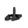 Dildo realistico cavo fallo vaginale anale indossabile Hollow Strap-on with Balls - 7'' / 18 cm - Black