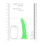 Dildo realistico piccolo con ventosa vaginale anale Slim Dildo Suction glow in the dark