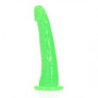 Dildo realistico piccolo con ventosa vaginale anale Slim Dildo Suction glow in the dark