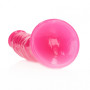 Dildo grande con ventosa anale vaginale realistico Slim Dildo Suction Cup glow in the dark pink