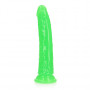 Dildo con ventosa grande vaginale anale Slim Dildo Suction Cup glow in the dark