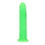 Dildo vaginale anale con ventosa Slim Dildo Suction Cup Neon Green