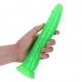 Dildo vaginale anale con ventosa Slim Dildo Suction Cup Neon Green