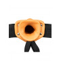 fallo vaginale cavo dildo realistico anale indossabile Hollow Strap-on without Balls - 8'' / 20,5 cm - Tan