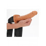 fallo vaginale cavo dildo realistico anale indossabile Hollow Strap-on without Balls - 8'' / 20,5 cm - Tan