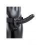 Fallo cavo realistico indossabile dildo vaginale anale Hollow Strap-on with Balls - 9'' / 23 cm - Black