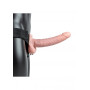 Fallo realistico vaginale cavo dildo anale indossabile Hollow Strap-on with Balls - 9'' / 23 cm - Flesh