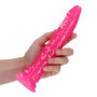 Dildo realistico  vaginale anale con ventosa Slim Dildo Suction Cup GitD 22,5 cm Neon Pink