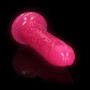 Dildo realistico  vaginale anale con ventosa Slim Dildo Suction Cup GitD 22,5 cm Neon Pink