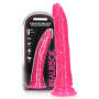 Dildo realistico  vaginale anale con ventosa Slim Dildo Suction Cup GitD 22,5 cm Neon Pink