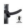 Vibratore vaginale realistico cavo dildo anale vibrante indossabile Vibrating Hollow Strap-on with Balls - 9'' / 23 cm - Black