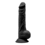 Dildo anale vaginale in silicone realistico Model 1 24 cm black