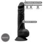 Dildo anale vaginale in silicone realistico Model 1 24 cm black