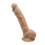 Dildo anale vaginale in silicone realistico Model 1 23 cm caramel