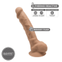 Dildo anale vaginale in silicone realistico Model 1 23 cm caramel