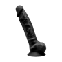 Dildo vaginale anale in silicone realistico Model 1 23 cm black