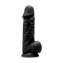 Dildo grosso vaginale anale in silicone realistico Model 1 21.5 cm black