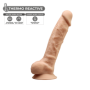 Dildo in silicone realistico maxi con ventosa vaginale anale Model 1 20 cm