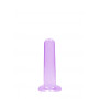 Fallo non realistico vaginale anale dildo strap on viola con ventosa stimolatore