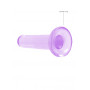 Fallo non realistico vaginale anale dildo strap on viola con ventosa stimolatore