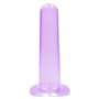 Fallo non realistico vaginale anale dildo strap on viola con ventosa stimolatore